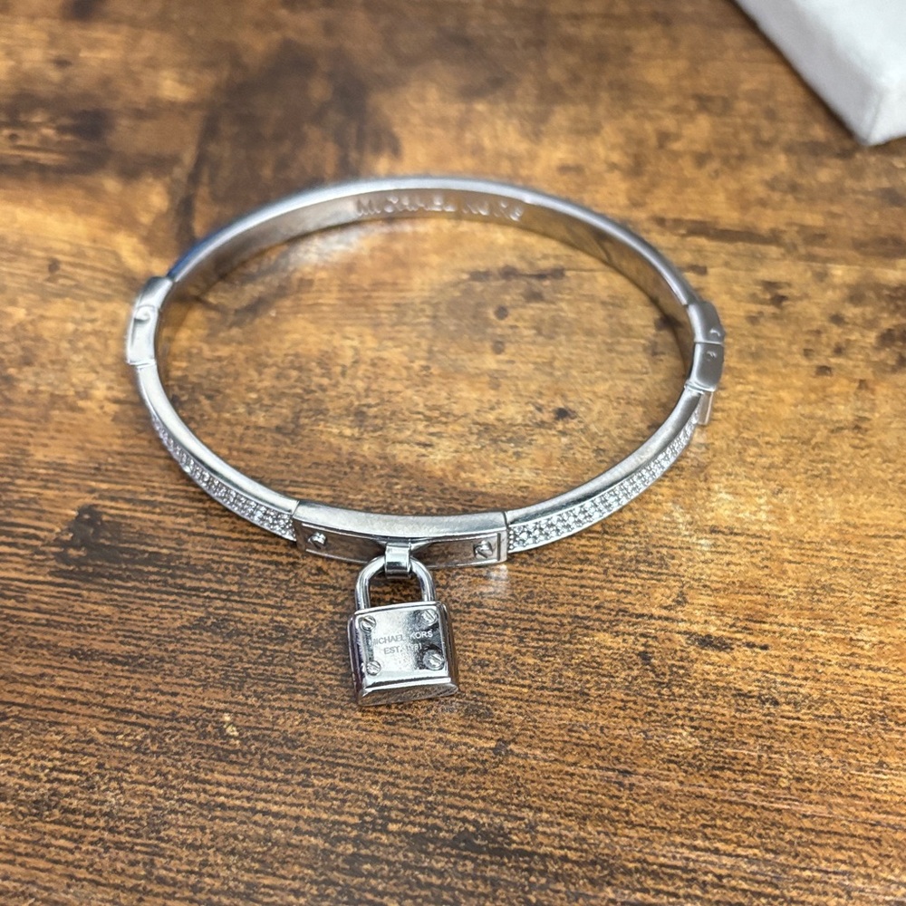 MICHAEL Michael Kors Silver Padlock Bracelet